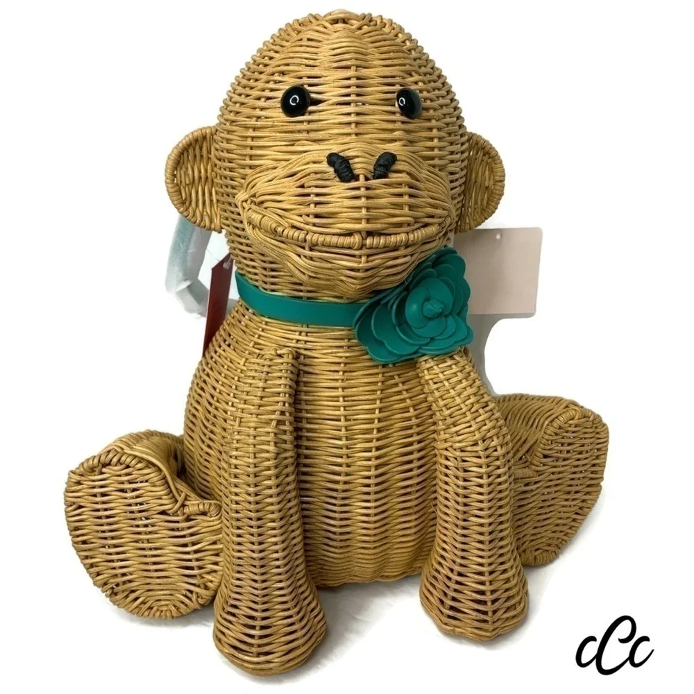 Kate Spade Monkey 🐒 Wicker Novelty Rare Bag
